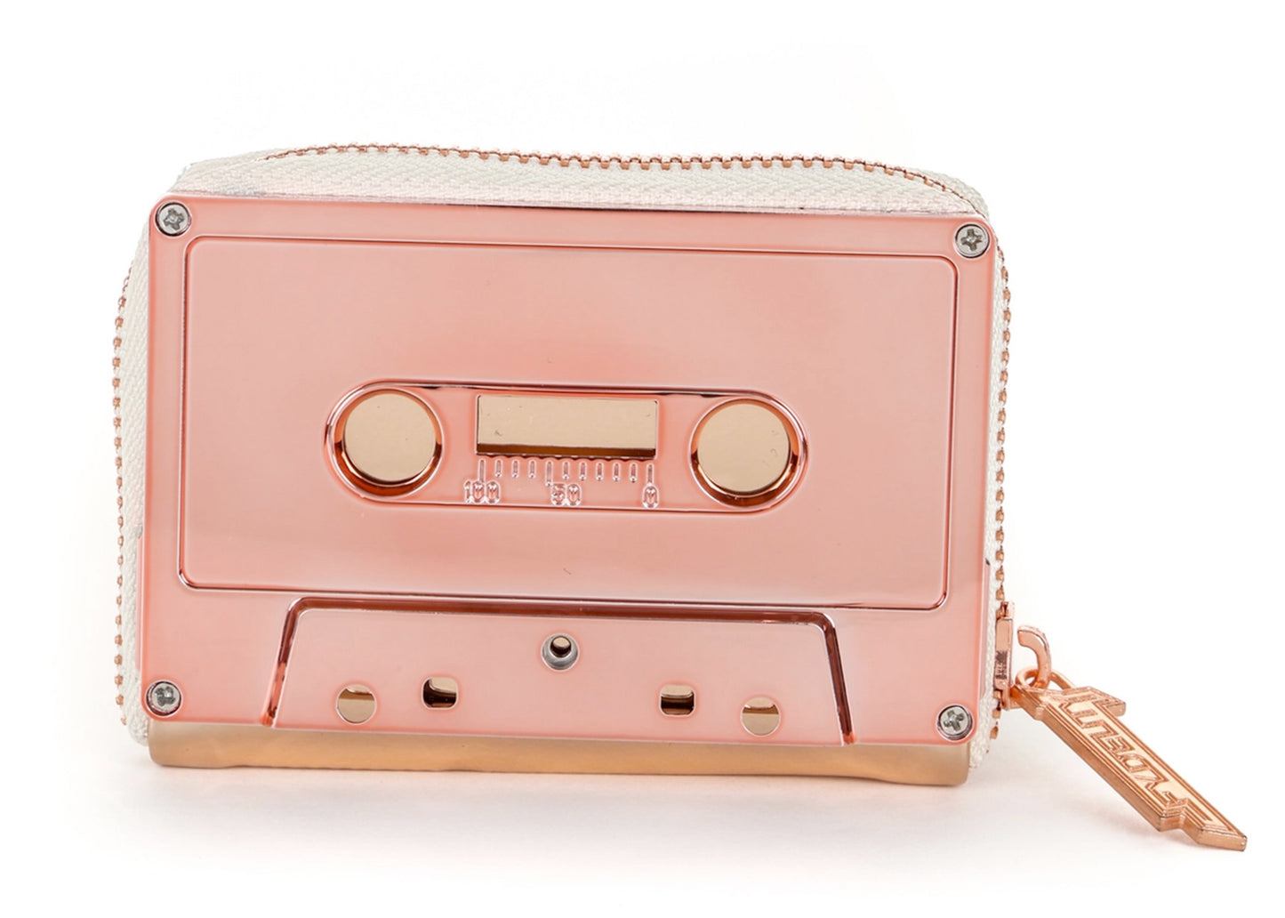 Retro Cassette Tape Wallet in Rose Gold