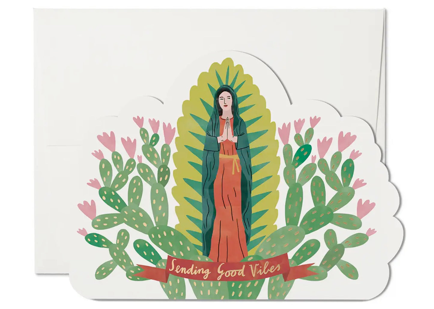 Saintly Vibes Encouragement Card