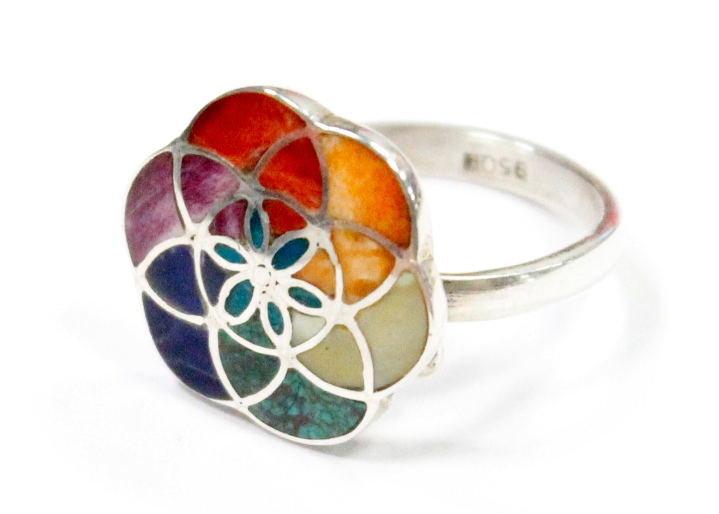 Small Rainbow Seed of Life Band
