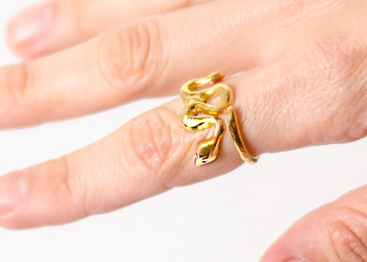 Squiggle Snake Ring