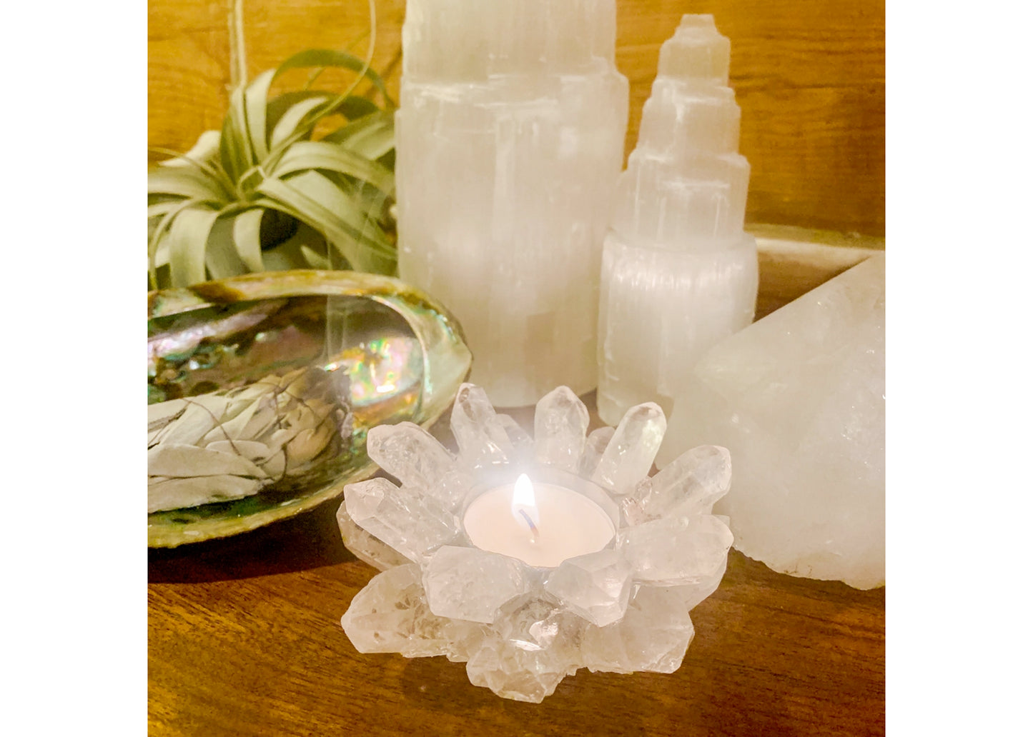 Starlight Crystal Candle Holder