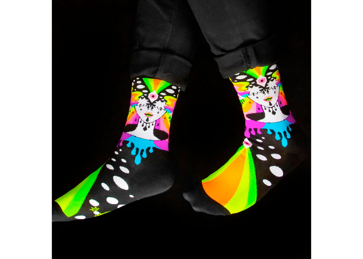 Oliver Hibert's Stars Dress Crew Socks