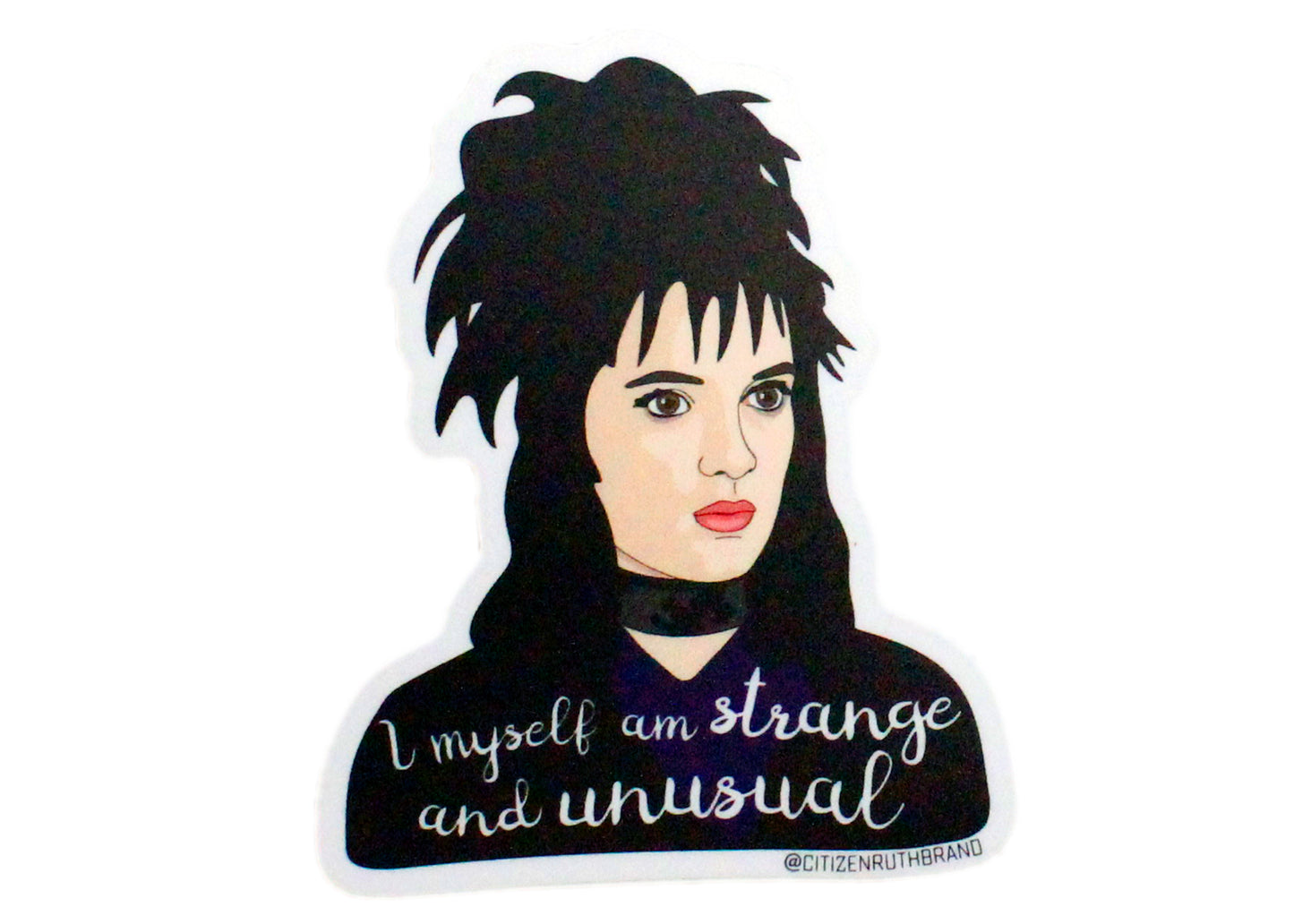 Lydia Deetz Strange And Unusual Sticker