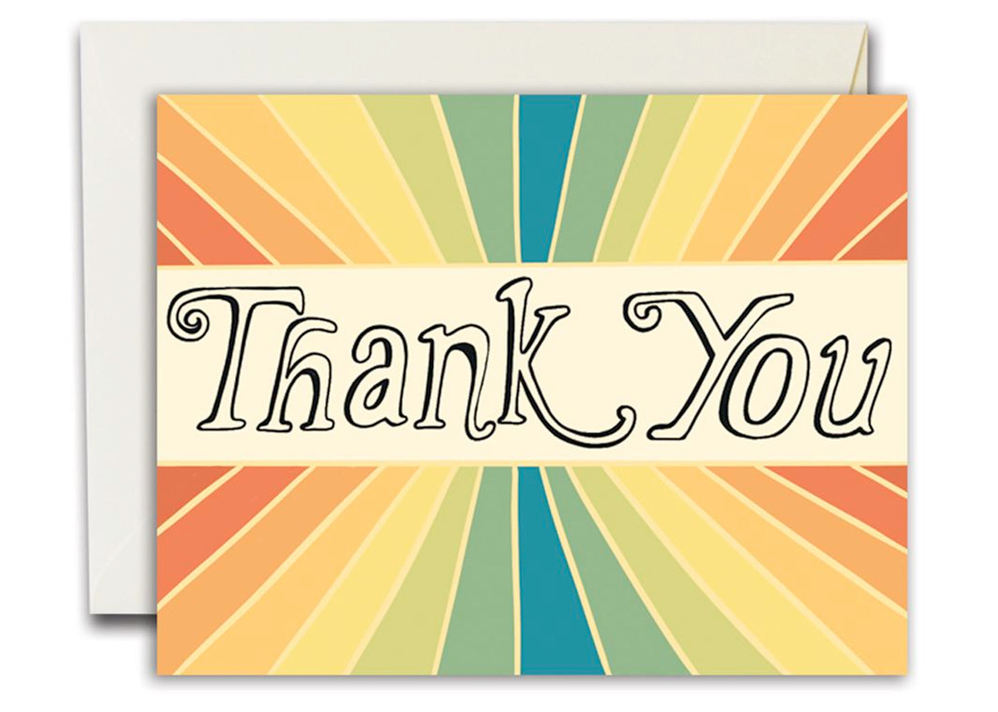 Thank You Rainbow Rays Card