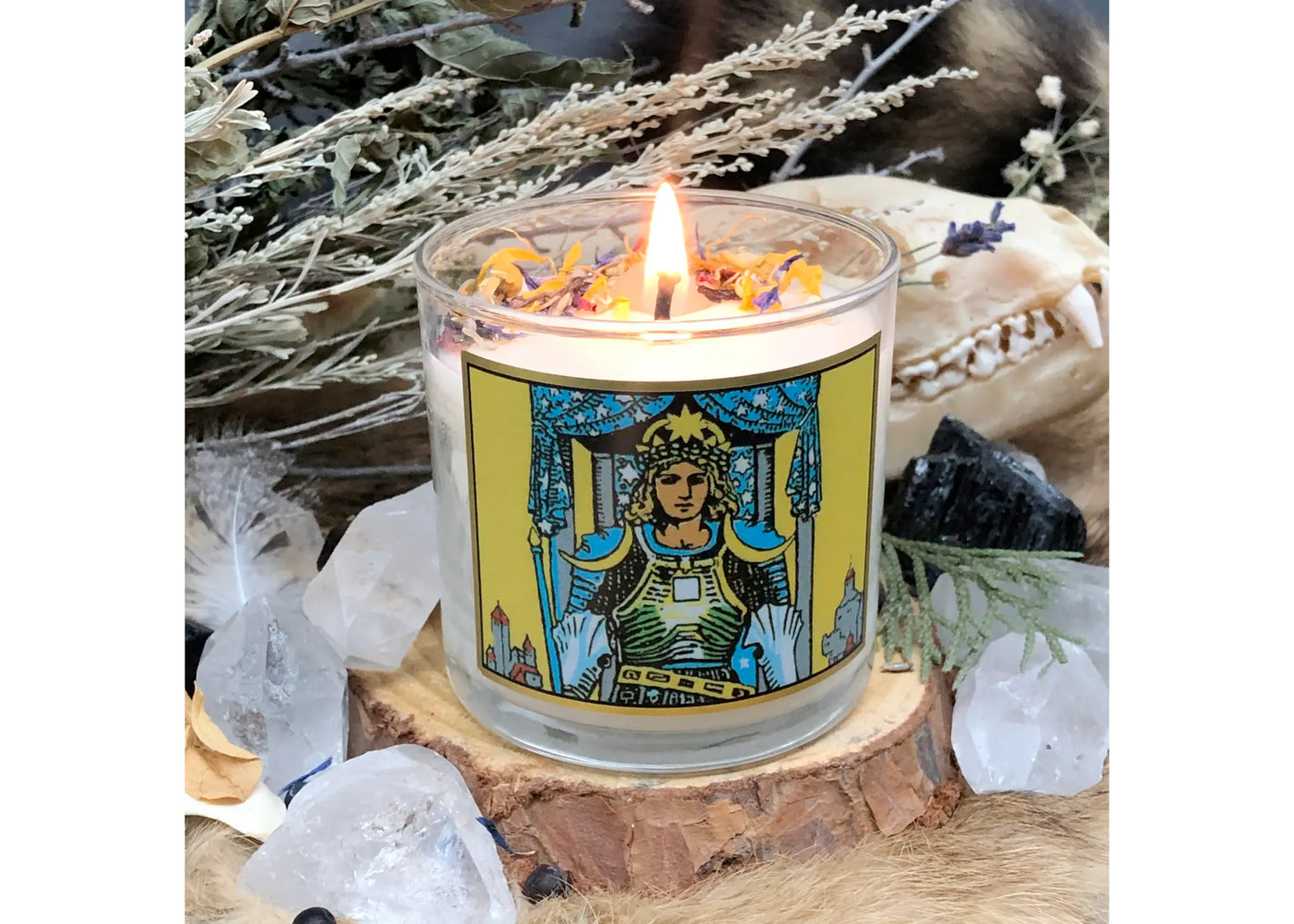 The Chariot Tarot Candle - 6oz