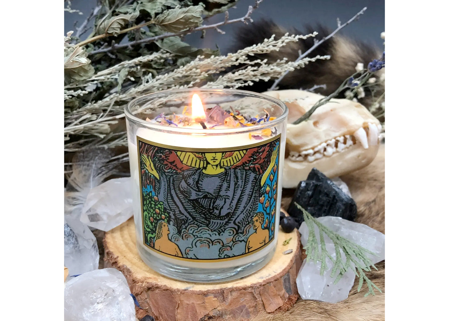 The Lovers Tarot Candle - 6oz