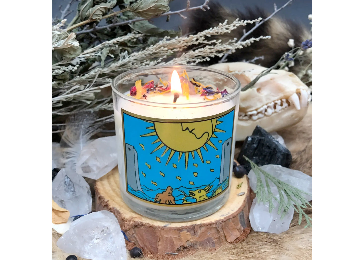 The Moon Tarot Candle - 6oz