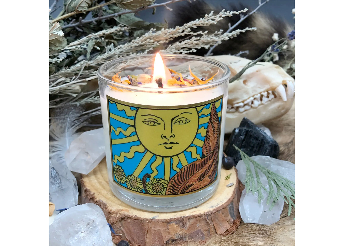 The Sun Tarot Candle - 6oz