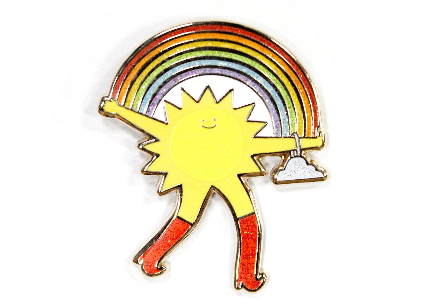 Walking On Sunshine Enamel Pin