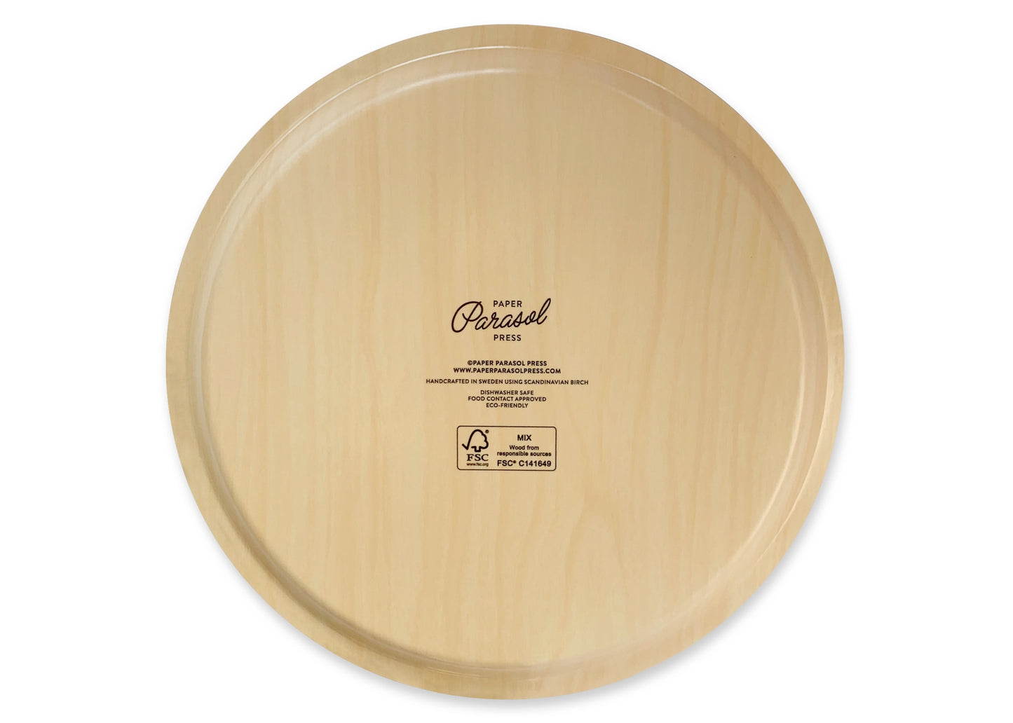 Woodland Wonders Round Swedish Birch Tray