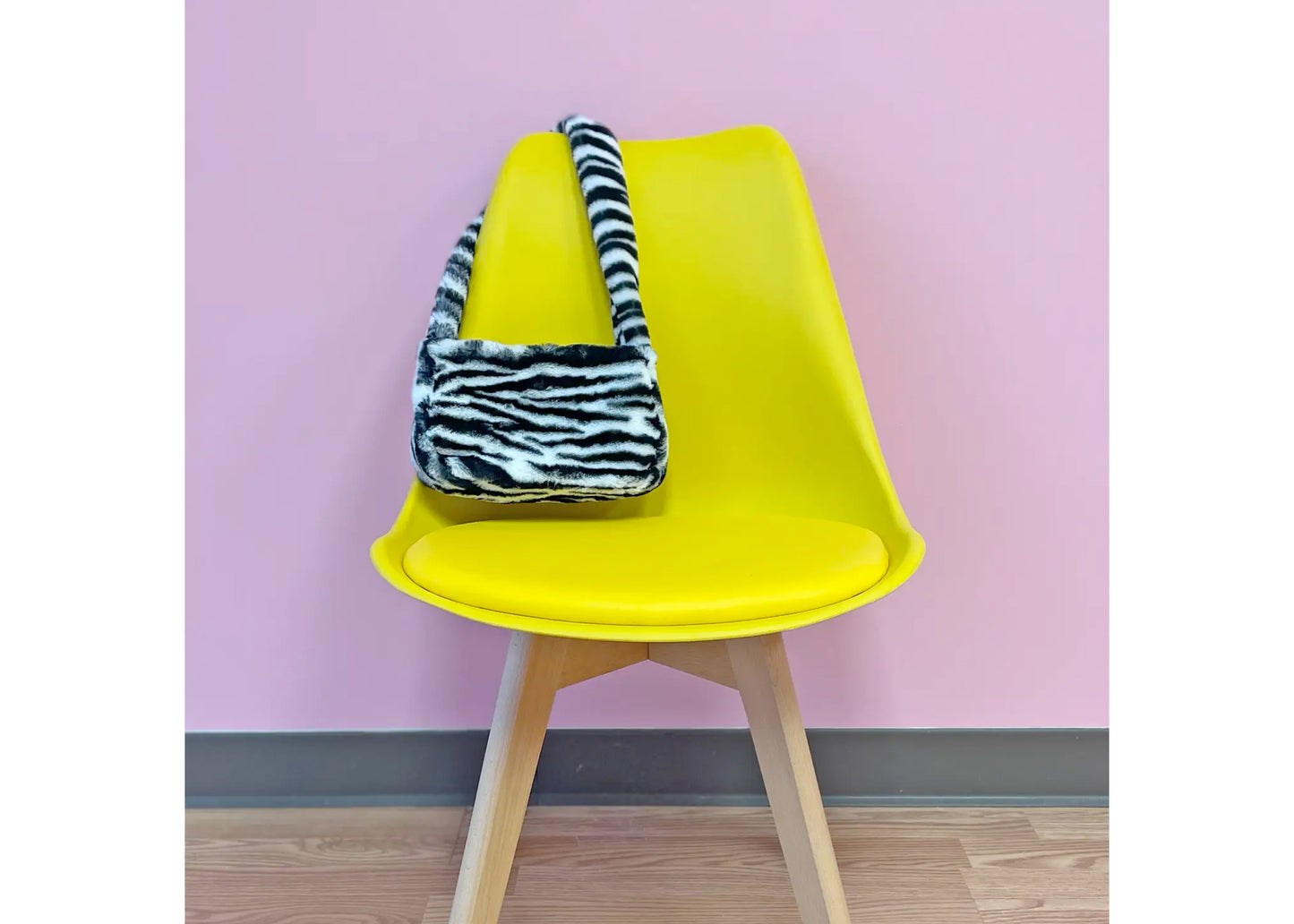 Zebra Fur Purse