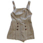 Urban Outfitters Taupe Plaid Schoolgirl Romper