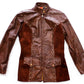 Wheels of Man Vintage Brown Leather & Suede Moto Jacket