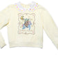 Teddy Fresh Pale Yellow Embroidered Sweatshirt with Faux Collar