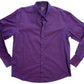 BCBG Max Azria Iridescent Purple Long Sleeve Button Down Dress Shirt, Size L