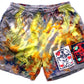 Everybody World Tie Dye Sport Shorts with Magic Generation Mystical Patches, size XL