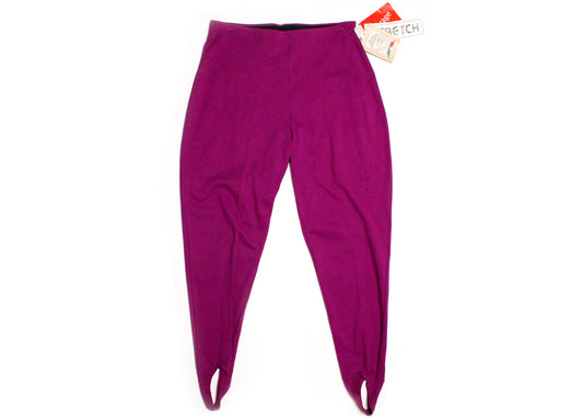 Forelli ‘80s - ‘90s Dead Stock Fuchsia Stirrup Pants