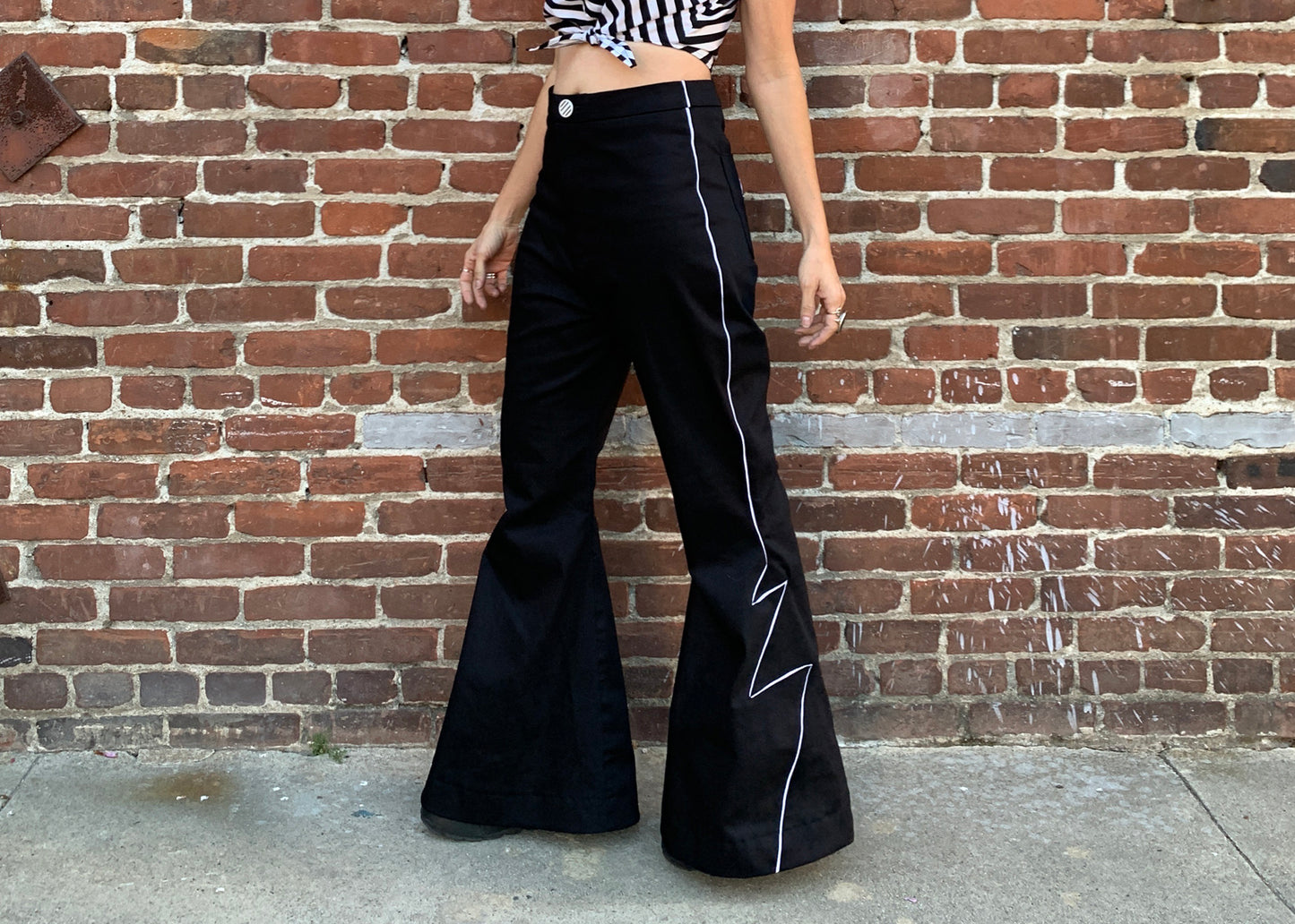 Ziggy Bellbottoms in Jet Flash Black