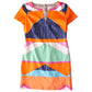 Trina Turk Big Bright & Bold Signature Geometric Print Short Sleeve Dress Sample