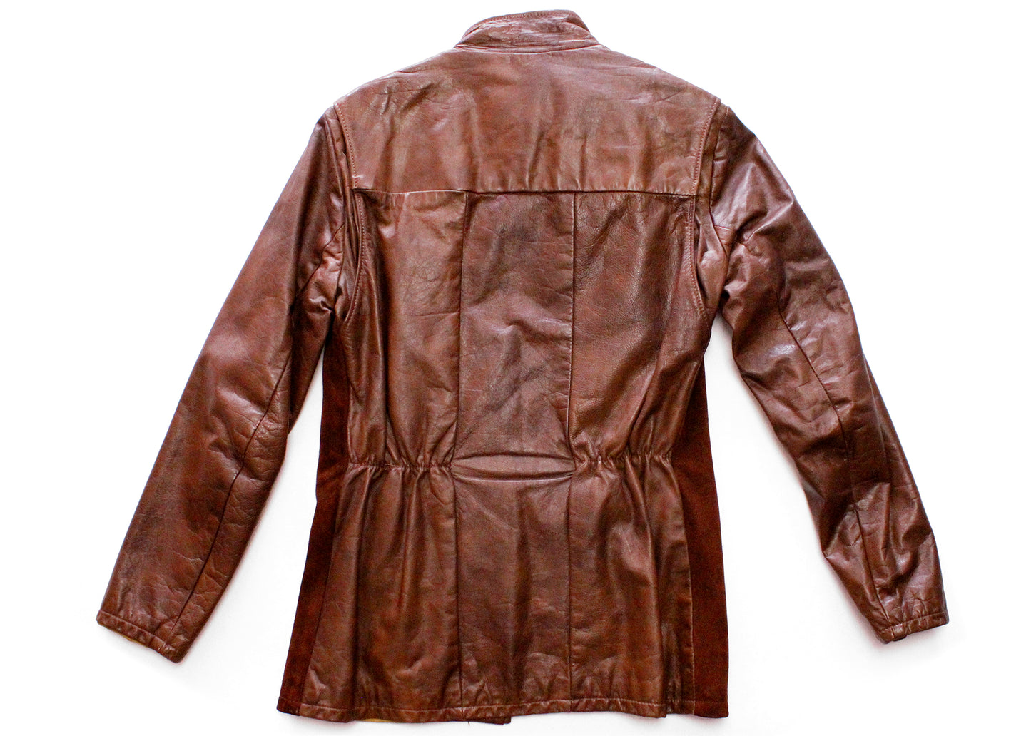 Wheels of Man Vintage Brown Leather & Suede Moto Jacket