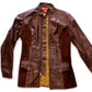 Wheels of Man Vintage Brown Leather & Suede Moto Jacket