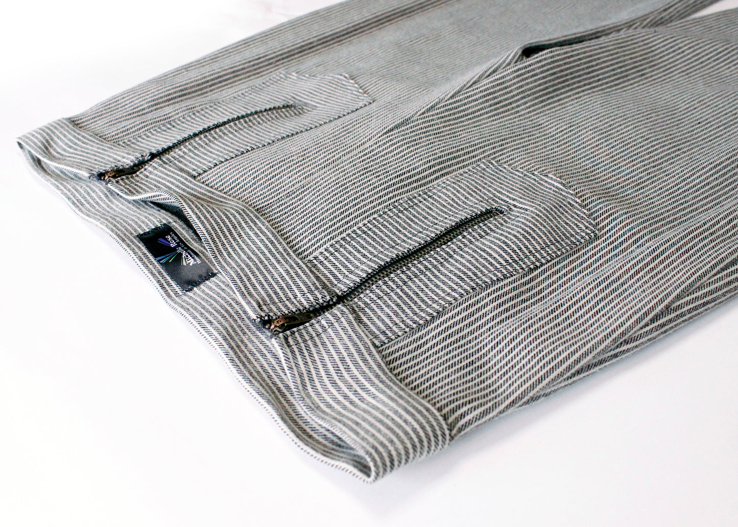 Nemisis Trousers In Gray Stripe