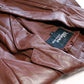 Wilson Leather Vintage Brown Blazer Style Jacket with Diamond Accents