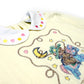 Teddy Fresh Pale Yellow Embroidered Sweatshirt with Faux Collar