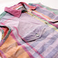 Vintage ‘90s Cotton Pastel Sleeveless Collard Button Up Shirt by Styles To Go