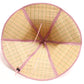 Six Panel Folding Bell Shaped Tan Straw Hat