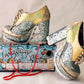 Irregular Choice Hologram Glitter Platform Oxford Shoes Size 37/6.5 w/Box