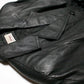 Worthington Black Cropped Trench Style Leather Coat, Complete with Belt, Size Petite L