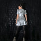 Anahata Mini Dress in Velvet Tin Foil (Made to Order)