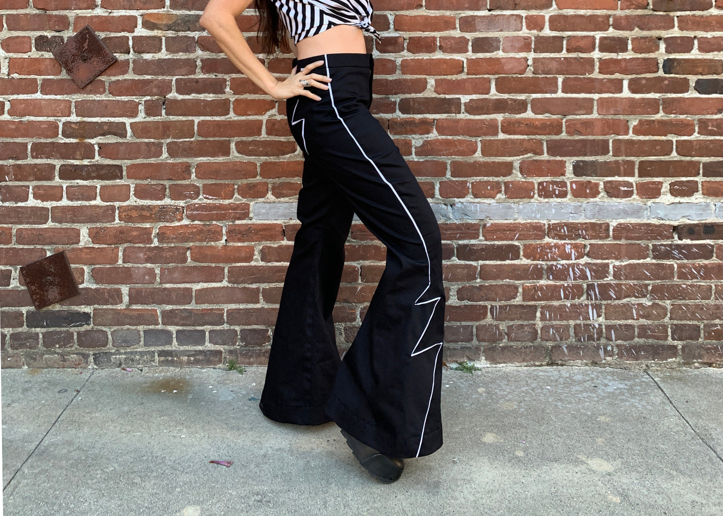 Ziggy Bellbottoms in Jet Flash Black