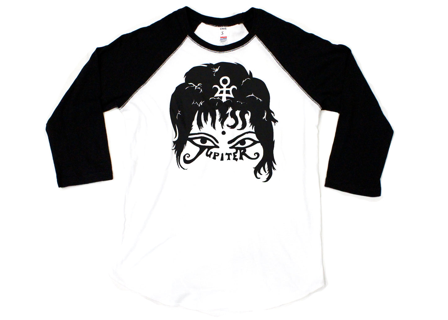 Miss Jupiter Magical Raglan Tee in Black