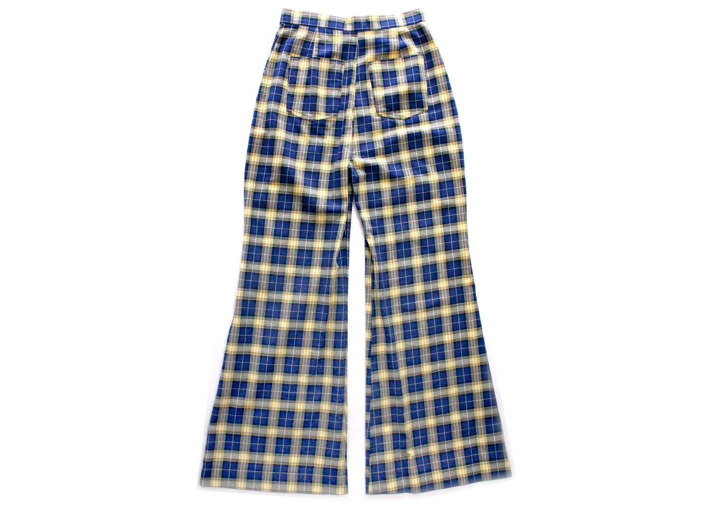 Nemisis Trousers In Blueberry Lemon Plaid