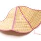 Six Panel Folding Bell Shaped Tan Straw Hat