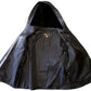 Ben-Z Hooded Leather Coat with Hoodie Style Kangaroo Pockets, Drawstrings & Zip