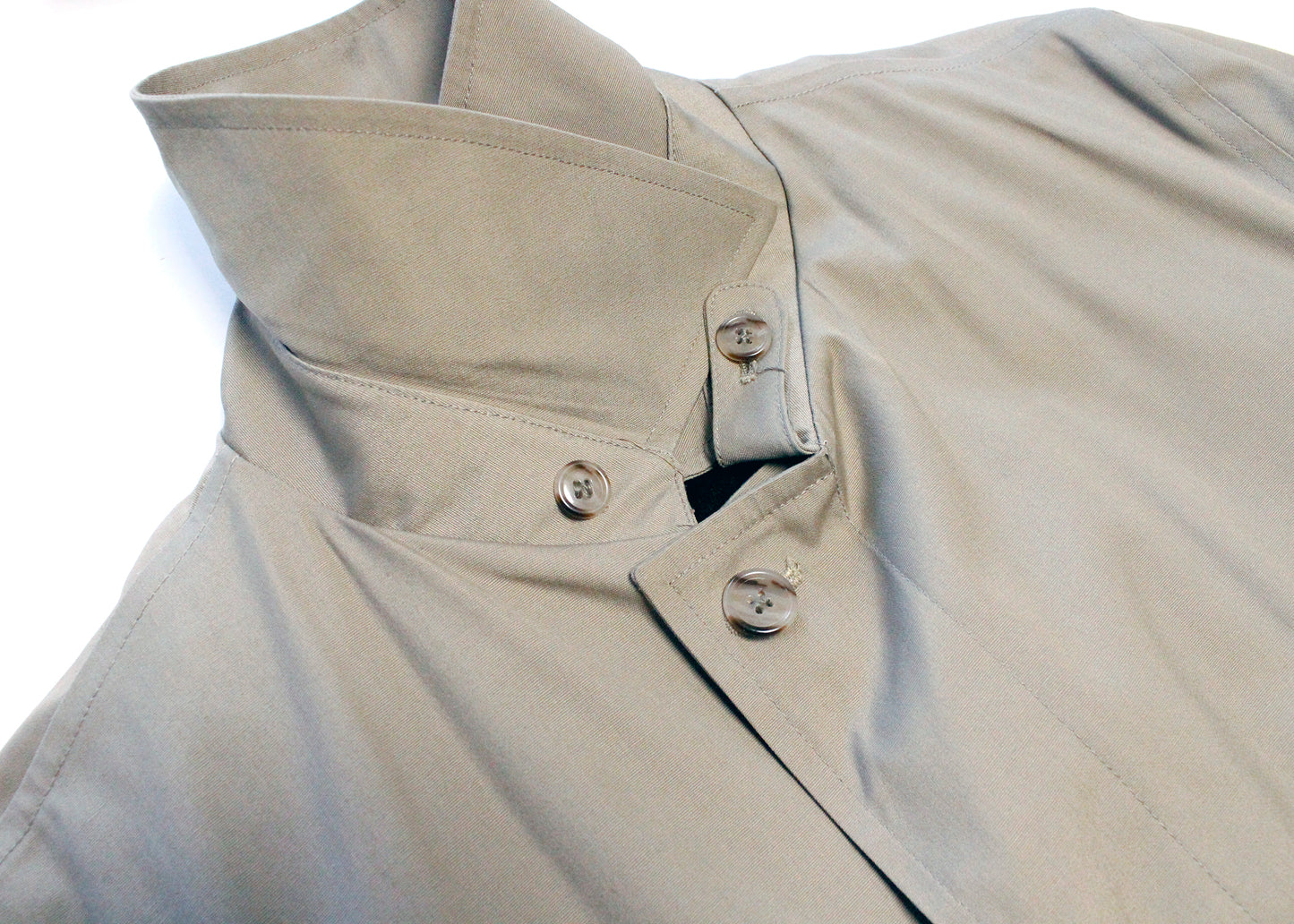 Botany 500 Vintage Trench Coat with Removable Lining from ‘80s-‘90s Dead Stock Tan New, Size 40 Long