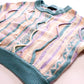 Forever 21 Very ‘80s Pastel Coogi Style Funky Knit Sweater, size Small