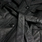 Worthington Black Cropped Trench Style Leather Coat, Complete with Belt, Size Petite L