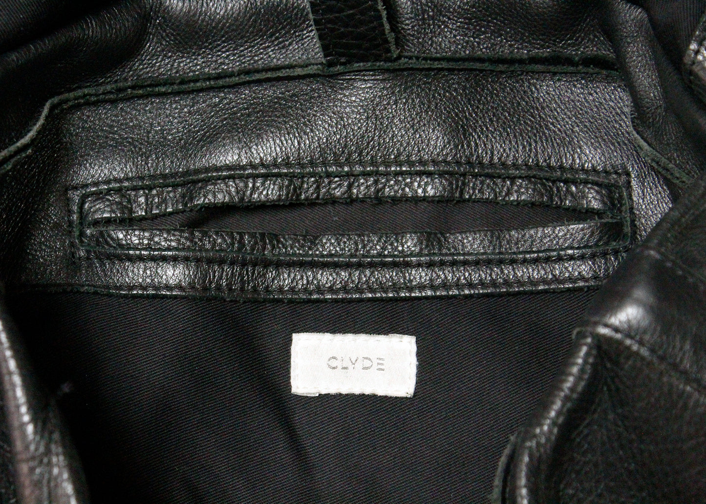 Clyde Room Backpack in Black Leather