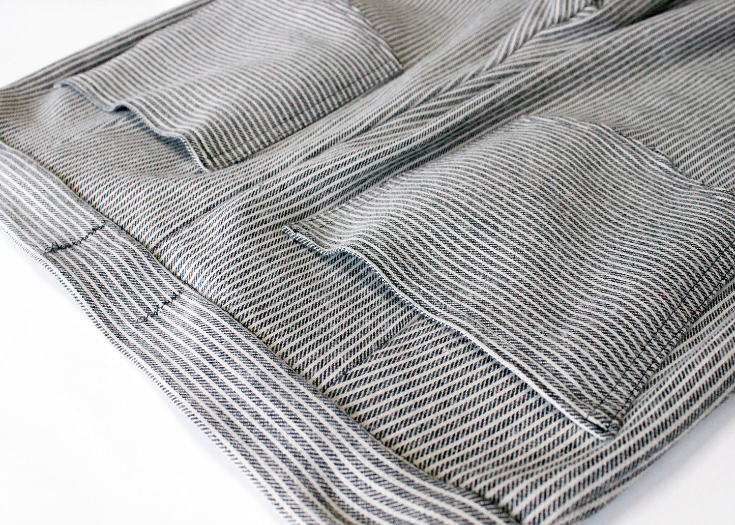 Nemisis Trousers In Gray Stripe