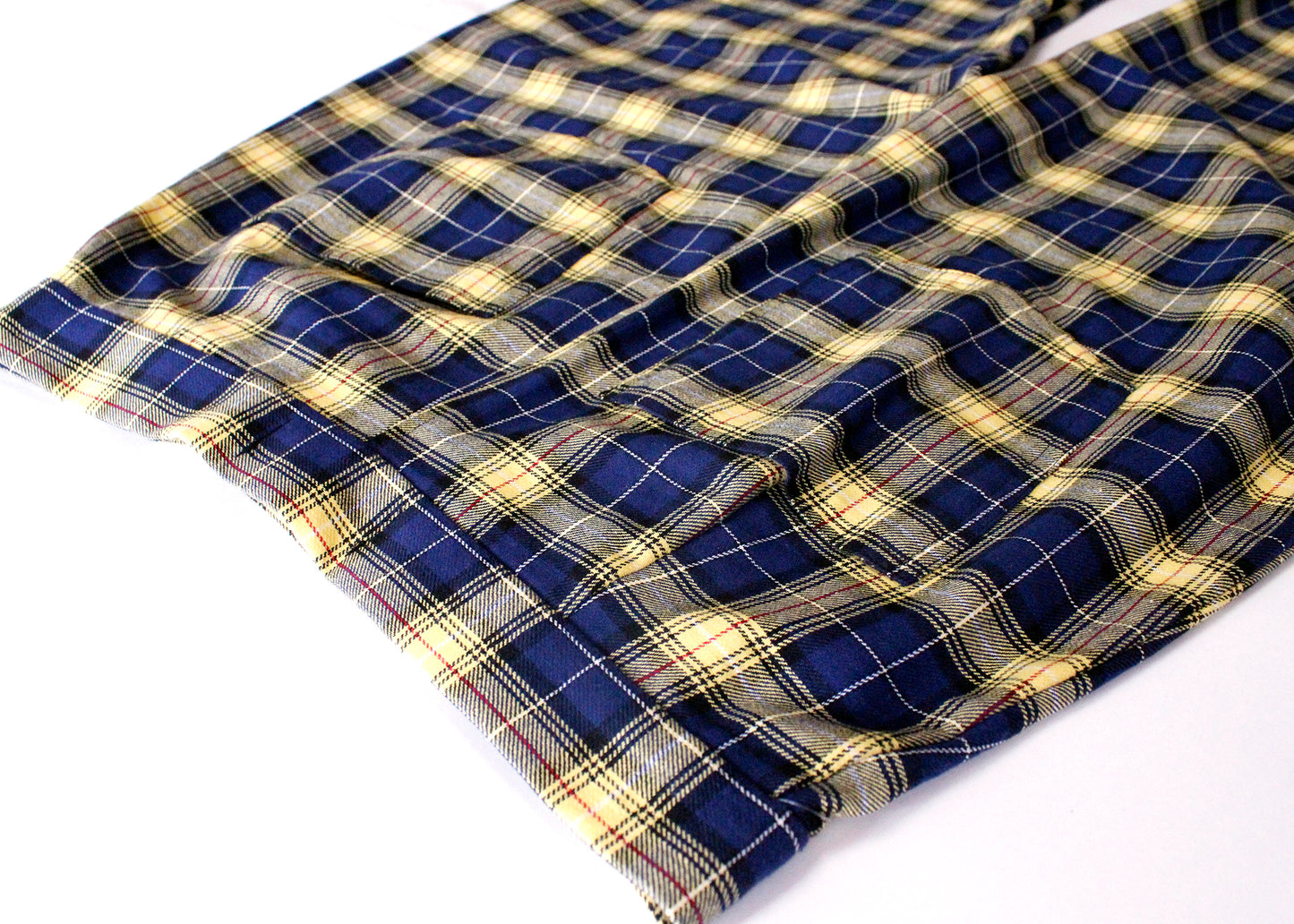 Nemisis Trousers In Blueberry Lemon Plaid