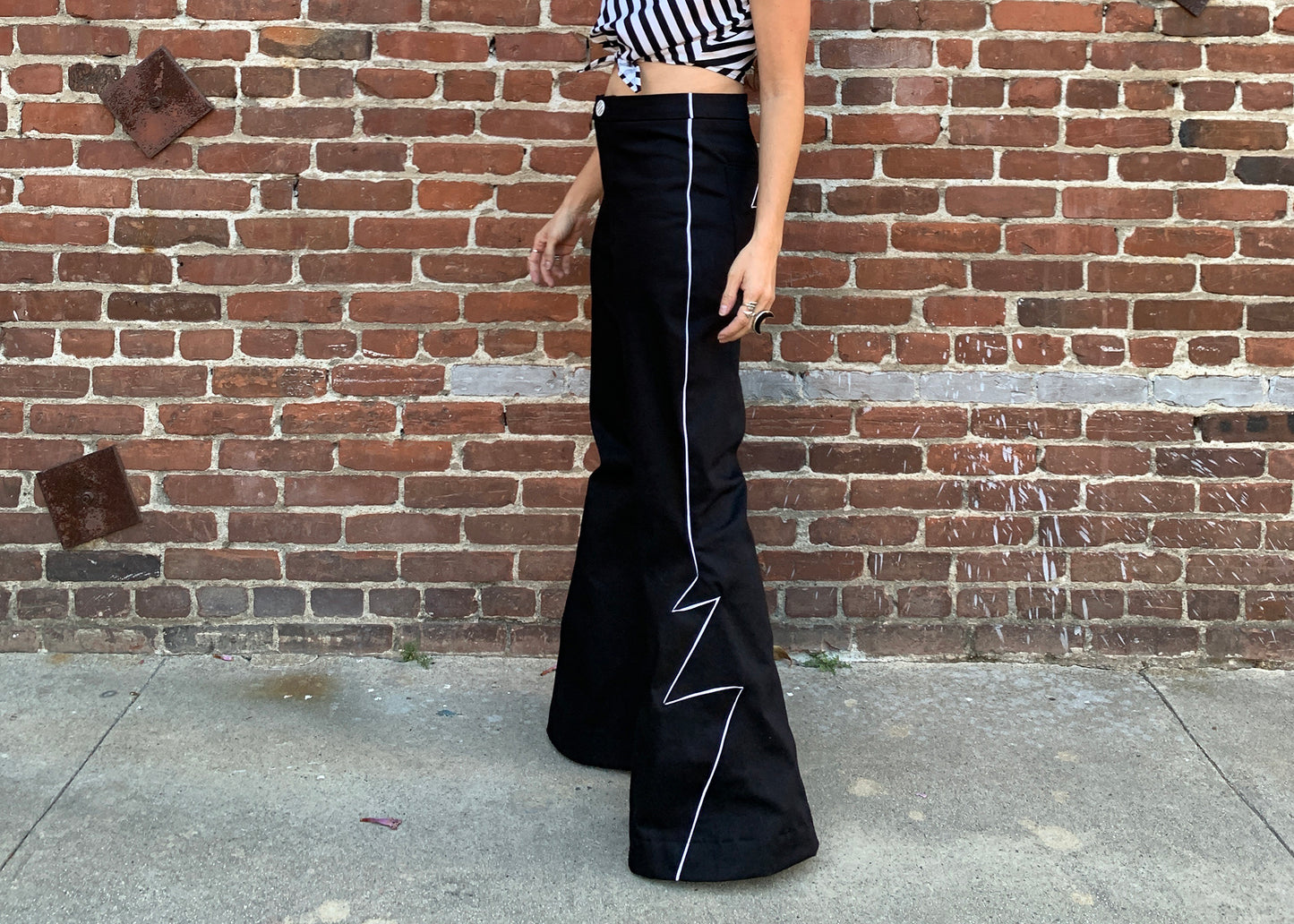 Ziggy Bellbottoms in Jet Flash Black