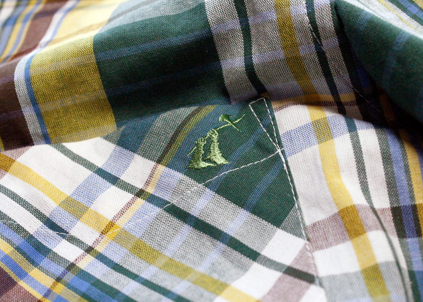 Maiden Noir Green Plaid Long Sleeve Button Up Shirt