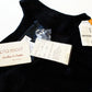 Pia Rucci ‘80s - ‘90s Dead Stock Black Suede Button Front Jumper