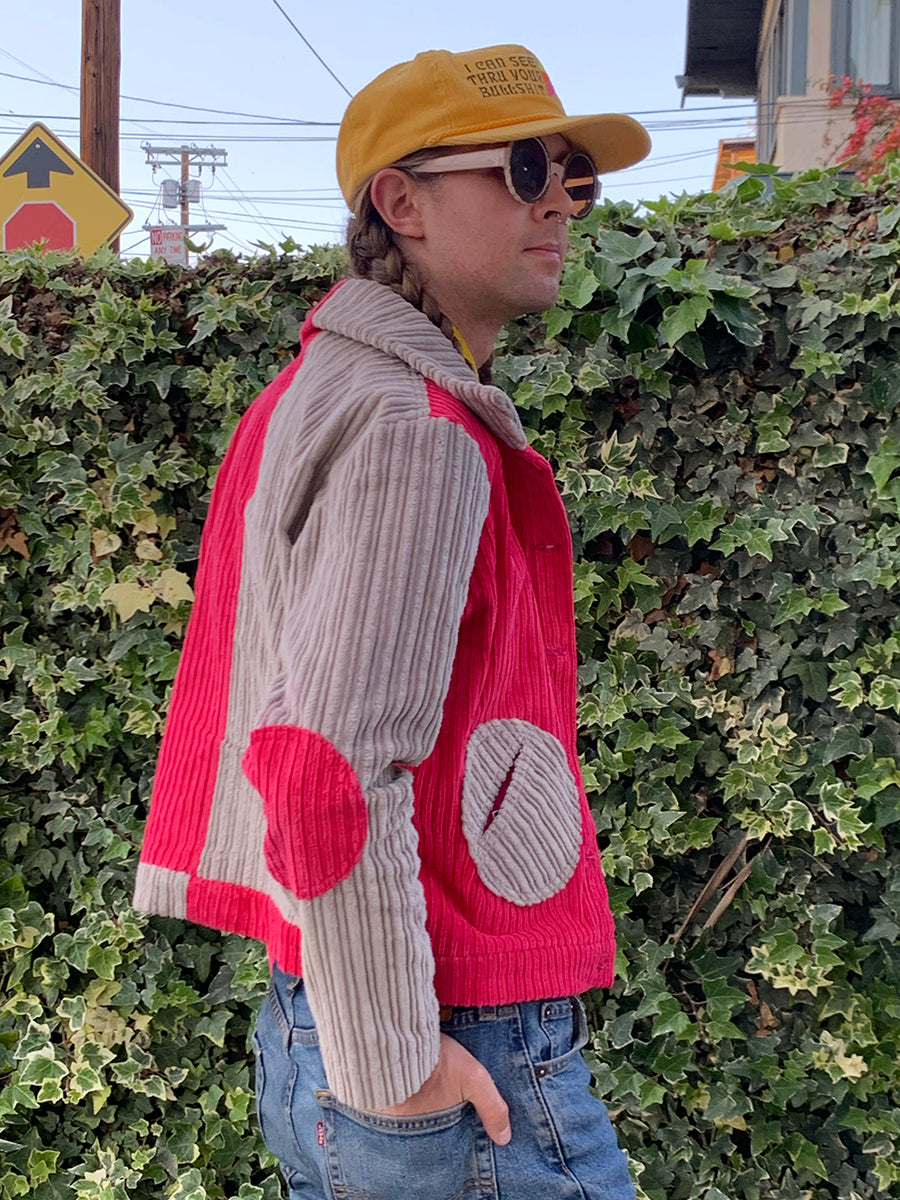 Holis Corduroy Jacket in Magneta