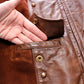 Wheels of Man Vintage Brown Leather & Suede Moto Jacket