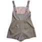 Urban Outfitters Taupe Plaid Schoolgirl Romper